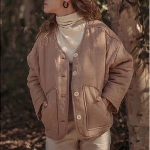 Ozma Wolfe Coat Rose